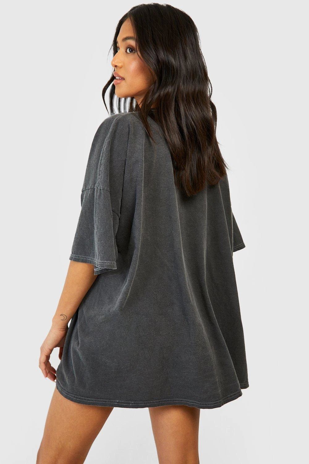 Petite - Robe T-shirt Surteint Imprimé Moto 4 Petite - Robe T-shirt Surteint Imprimé Moto – Image 2