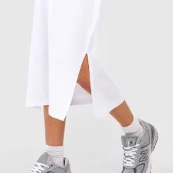 Robe Mi-longue Basique à Manches Courtes -Pas Cher Vêtue Diva Magasin gzz59199 white xl 3