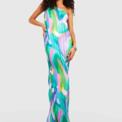 BOOHOO Robe Longue Plissée