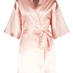 BOOHOO Robe De Chambre Satinée à Inscription Bridesmaid -Pas Cher Vêtue Diva Magasin nzz89931 blush xl 2