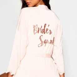 Robe De Chambre à Slogan Brides Squad