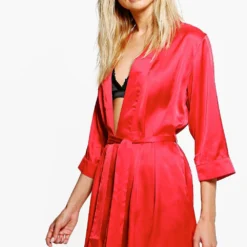 BOOHOO Robe De Chambre Style Kimono à Nouer