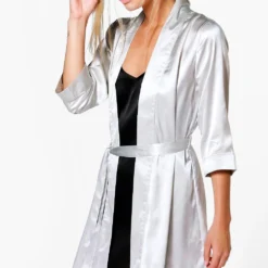 BOOHOO Robe De Chambre Satinée