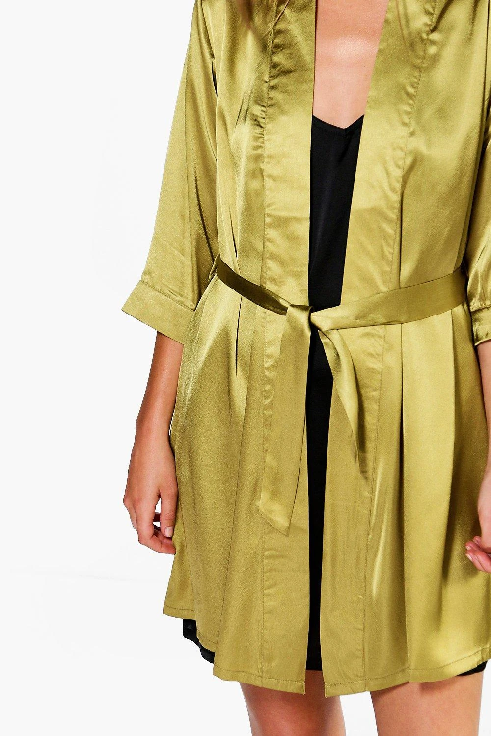BOOHOO Robe De Chambre Satinée 6 BOOHOO Robe De Chambre Satinée – Image 4