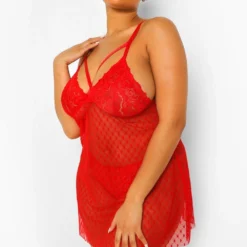 Grande Taille - Robe Nuisette En Tulle