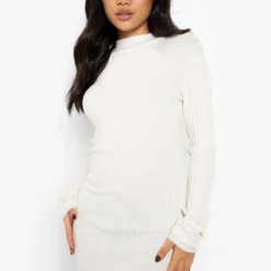 Petite - Robe Pull à Col Roulé En Tissu Recyclé