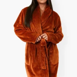 Grande Taille - Robe Longue Basique -Pas Cher Vêtue Diva Magasin pzz07403 chocolate xl 3
