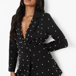 Petite - Robe Blazer Avec Détail En Perle