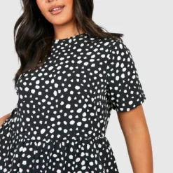 Grande Taille - Robe Mi-longue à Volants étagés -Pas Cher Vêtue Diva Magasin pzz08340 black xl 3 scaled