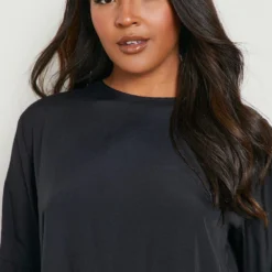 Grande Taille - Robe Babydoll Effet Tissé -Pas Cher Vêtue Diva Magasin pzz66633 black xl 3