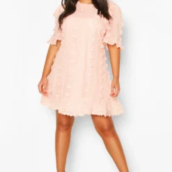 Grande Taille - Robe Babydoll En Tulle à Volants