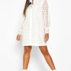 Grande Taille - Robe Chemise à Carreaux -Pas Cher Vêtue Diva Magasin pzz69776 black xl 3