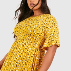 Grande Taille - Robe Babydoll Fleurie