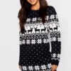 Petite - Robe Pull De Noël à Motif Jacquard