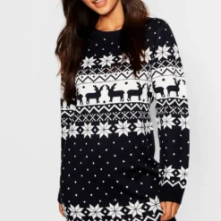 Petite - Robe Pull De Noël à Motif Jacquard