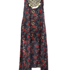 Petite - Robe Longue Style Bohème à Imprimé Fleuri -Pas Cher Vêtue Diva Magasin pzz91532 black xl 2