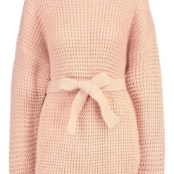 Tall - Robe Pull Gaufrée à Ceinture -Pas Cher Vêtue Diva Magasin tzz91813 blush xl 2